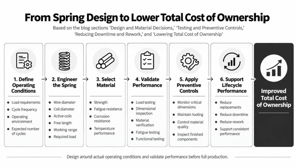spring design to lower total cost of ownership
